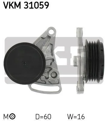 Натяжний пристрій, клинового ременя (вироб-во) SKF VKM 31059 (фото 1)