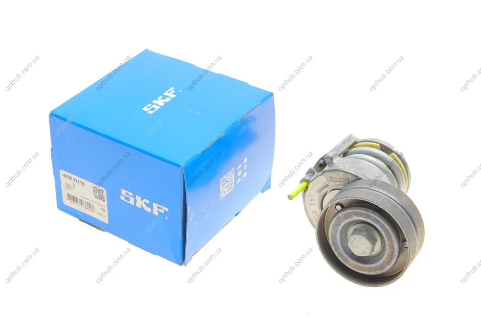 Ролик модуля натягувача ременя AUDI, SEAT, SKODA, VW, VW (FAW) A1, ALHAMBRA, IBIZA, FABIA, BEETLE, C SKF VKM 31116 (фото 1)