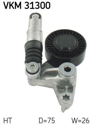 Ролик натяжний ременя поліклінового SKF VKM 31300 (фото 1)