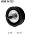Ролик модуля натягувача ременя FORD RANGER, TRANSIT -ua SKF VKM 34712 (фото 2)