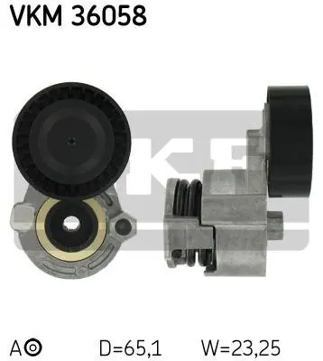 Ролик модуля натягувача ременя RENAULT MEGANE II ESTATE VAN (KM_) 1.6 (KM0C)G2 -ua SKF VKM 36058 (фото 1)