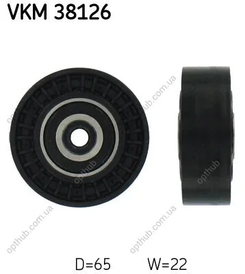 Ролик модуля натягувача ременя MB A-CLASS (W168) A160/A170 1998-2004 VKM 38126 SKF VKM38126 (фото 1)