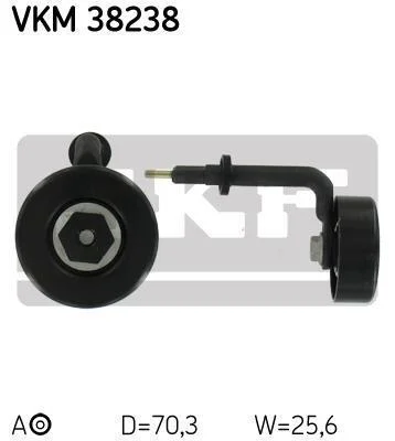Натяжний пристрій, клинового ременя (вироб-во) SKF VKM 38238 (фото 1)