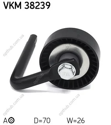 Ролик модуля натягувача ременя BMW 3,5,7 SERIA 2.5D, 3.0D/98-04 -ua SKF VKM 38239 (фото 1)
