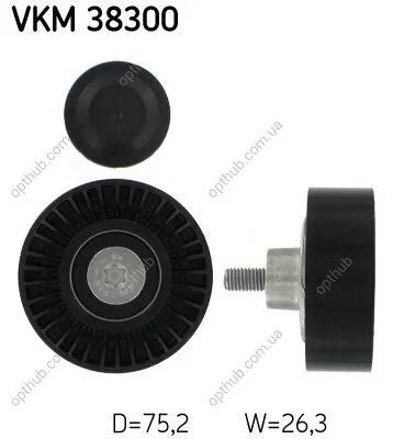 Ролик модуля натягувача ременя BMW E60 520/525 -ua SKF VKM 38300 (фото 1)