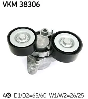 Ролик модуля натягувача ременя BMW X5 (F15, F85) SDRIVE 25 DG2 -ua SKF VKM 38306