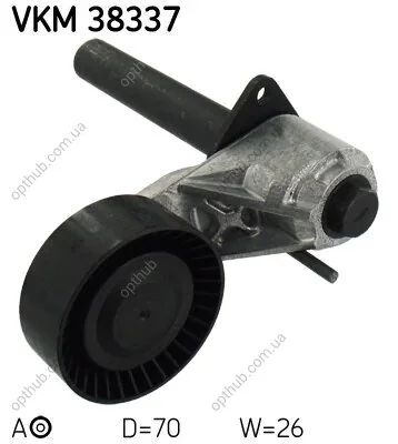 Ролик модуля натяжителя ремня BMW X6 (E71, E72) XDRIVE 30 DG2 SKF VKM 38337 (фото 1)
