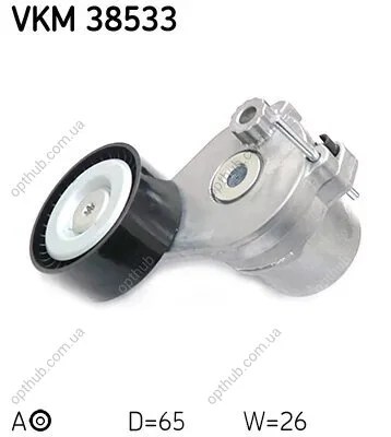 Ролик модуля натягувача ременя SKF VKM 38533 (фото 1)