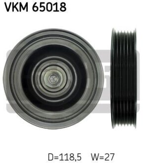 Ролик обводной поликлинового ремня (произ-во) SKF VKM 65018