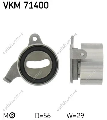 Ролик модуля натяжителя ремня TOYOTA COROLLA 1.3 92-97 SKF VKM 71400 (фото 1)