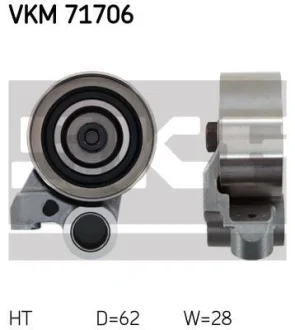 Натяжний ролик Land Cruiser 3.0TD -02 SKF VKM71706
