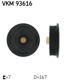 Шків ременя генератора OPEL MOVANO 2.5 CDTI 2006- -ua SKF VKM 93616