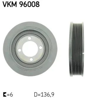 Шків ременя генератора DAEWOO REZZO (U100) 2.0G2 -ua SKF VKM 96008