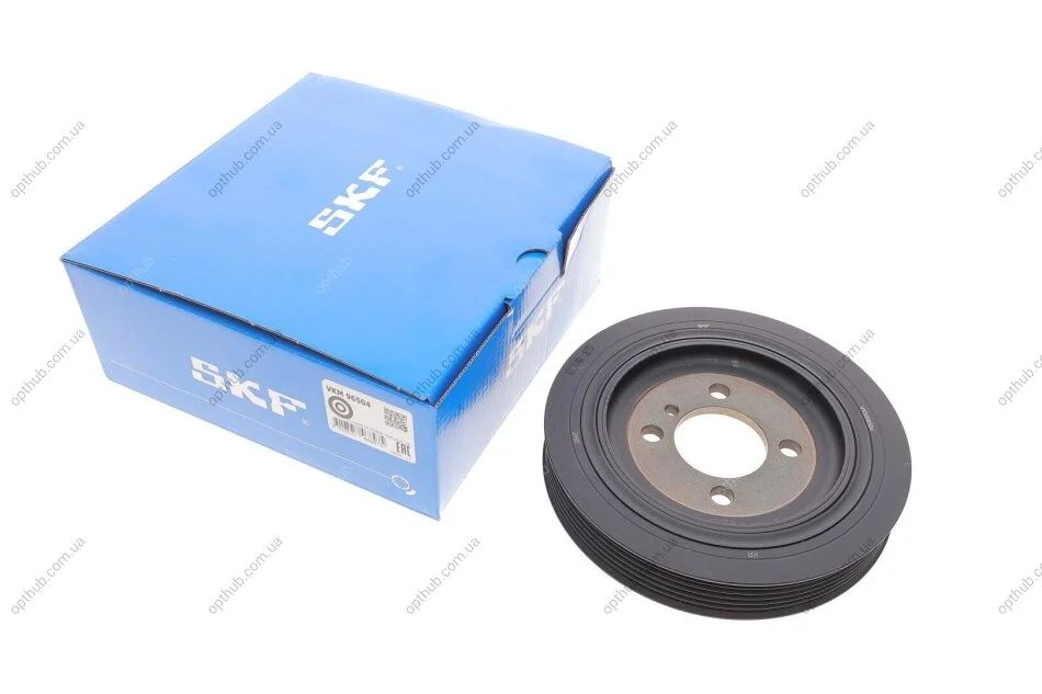 Шків колінвалу Hyundai Accent/Elantra/Santa Fe 2.0/2.2CRDi 01-12 (d=150/6pk) (opt-om) SKF VKM 96504 (фото 1)