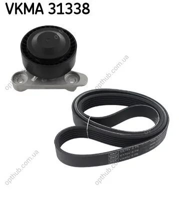 Роликовий модуль натягувача ременя (ролик, ремінь) SKF VKMA 31338 (фото 1)