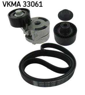 Роликовий модуль натягувача ременя (ролик, ремінь) SKF VKMA 33061