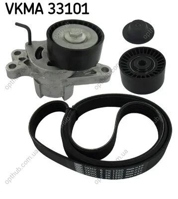 Роликовый модуль натяжителя ремня (ролик, ремень) SKF VKMA 33101 (фото 1)
