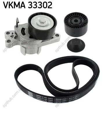 Роликовий модуль натягувача ременя (ролик, ремінь) SKF VKMA 33302 (фото 1)