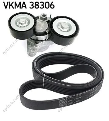 Роликовий модуль натягувача ременя (ролик, ремінь) SKF VKMA 38306 (фото 1)