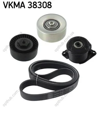 Роликовий модуль натягувача ременя (ролик, ремінь) SKF VKMA 38308 (фото 1)