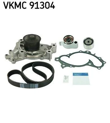 Комплект зубчастого ременя з водяним насосом (вироб-во) SKF VKMC 91304 (фото 1)