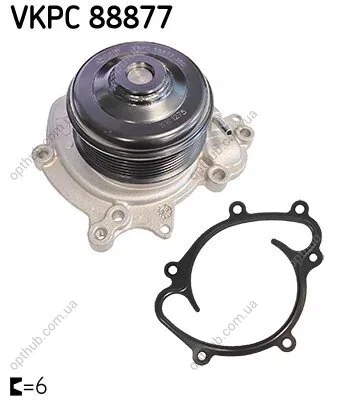 Насос охолоджуючої рідини (Вир-во) SKF VKPC 88877 (фото 1)