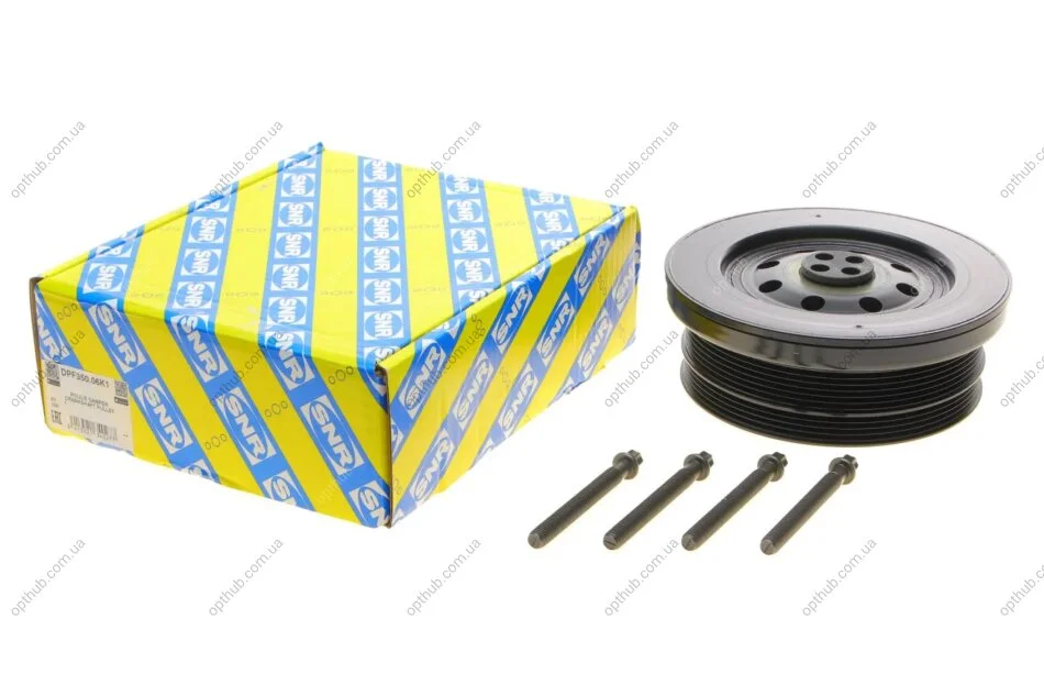 Шків колінвалу BMW 3 (E46/E90)/5 (E60)/X5 (E70) 3.0D 02-13 (4PK + 6PK) (M57) SNR (opt-om) SNR NTN DPF350.06K1 (фото 1)