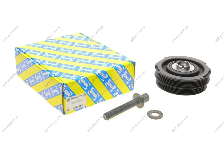 Шків колінвалу BMW 5 (E39) 520d 00-03 (з болтом) M47 D20 (204D1) SNR UA63 SNR NTN DPF350.07K1 (фото 1)