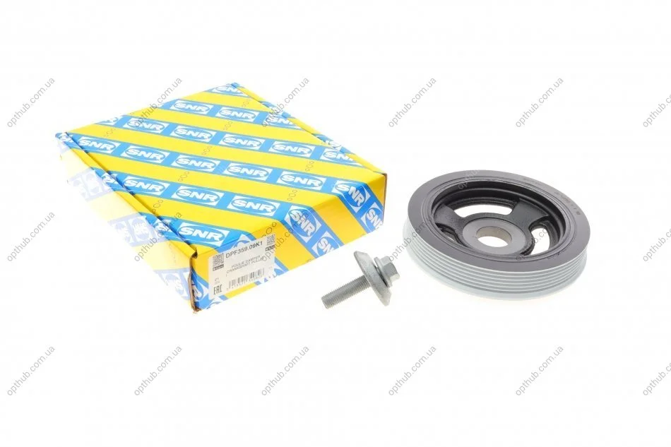Шків колінвалу Citroen Berlingo/Jumpy 1.6HDI -08/Ford Connect V408 1.5TDCi/1.6TDCi, 13- (з бо UA63 SNR NTN DPF359.09K1 (фото 1)