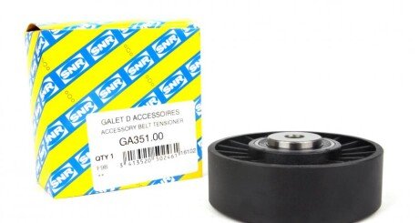 Ролик генератора MB OM601-603 (гладкий) (натяжний) (80x25) SNR UA63 SNR NTN GA351.00