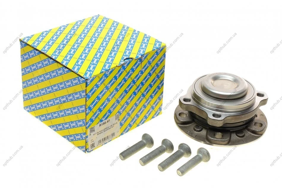 Підшипник маточини (передньої) BMW 5 (F10)/6 (F12) 09-16 (+ABS) SNR UA63 SNR NTN R150.47 (фото 1)