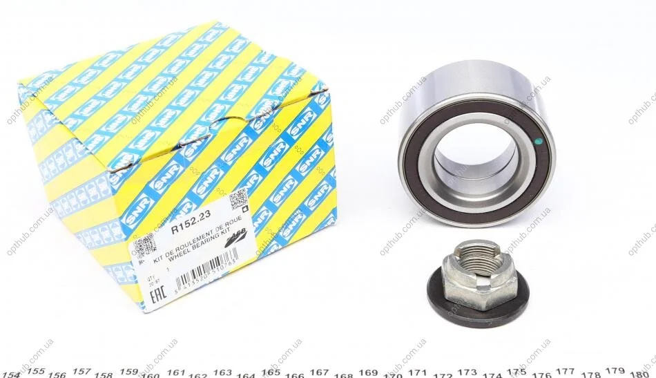 Підшипник маточини (передньої) Jaguar X-Type/Ford Mondeo III 1.8-3.0 00-09 (40х75х37) (+ABS) (к-к UA63 SNR NTN R152.23 (фото 1)
