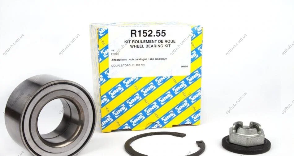 Підшипник маточини FORD FOCUS, FIESTA, FUSION передн. (Вир-во SNR) SNR NTN R152.55 (фото 1)