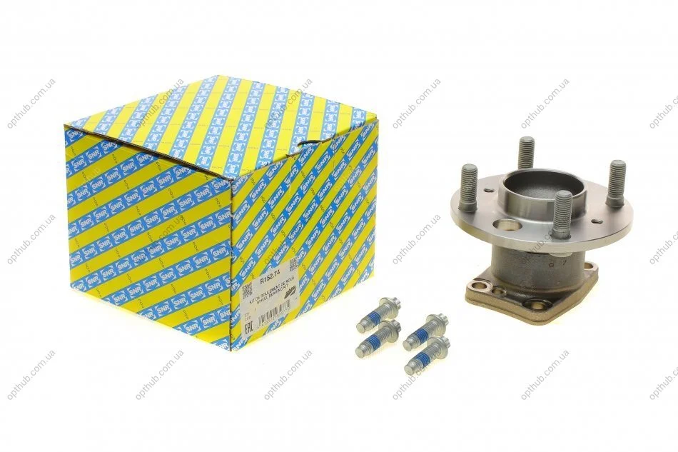 Підшипник маточини (задньої) Ford Fiesta 1.0-1.6 i/1.4-1.6 TDCi 08- (+ABS) SNR UA63 SNR NTN R152.74 (фото 1)