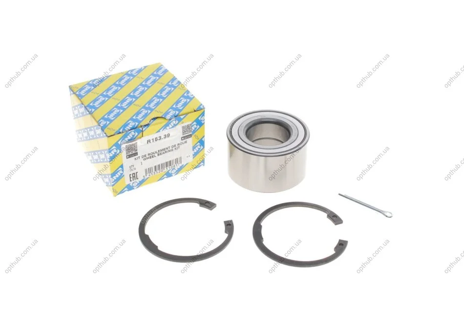 Підшипник маточини (передньої) Opel Corsa C/Combo 1.2-1.7DTi/Meriva 1.6-1.8 00- SNR UA63 SNR NTN R153.39 (фото 1)