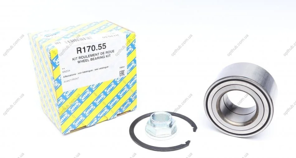 Підшипник маточини MAZDA 6 передн. (Вир-во SNR) SNR NTN R170.55 (фото 1)