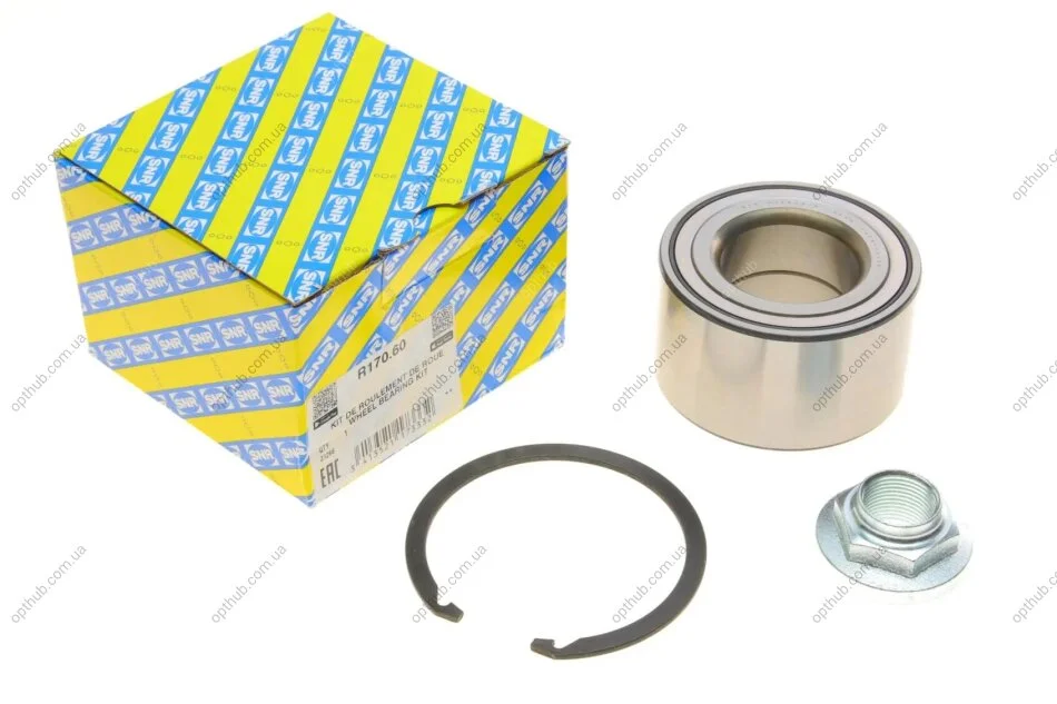 Підшипник маточини (передньої) Mazda 3 03-/5 05- (42x80x45) SNR UA63 SNR NTN R170.60 (фото 1)