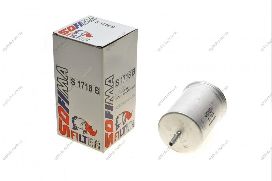 Фільтр паливний VW T5 2.0-3.2i 03-15/Golf 1.4-3.2i 97-06/Skoda Octavia 1.4-2.0i 96-10 (OE line) UA63 SOFIMA S 1718 B (фото 1)