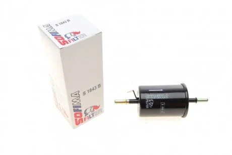 Фільтр паливний Chevrolet Epica 2.0-2.5 04-11/Lacetti 1.4-1.8 03-13/Matiz 0.8-1.0 00-14 UA63 SOFIMA S 1843 B