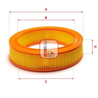 Фільтр повітряний Renault Super 5/19 1.1-1.4i 83-90 UA63 SOFIMA S 2040 A