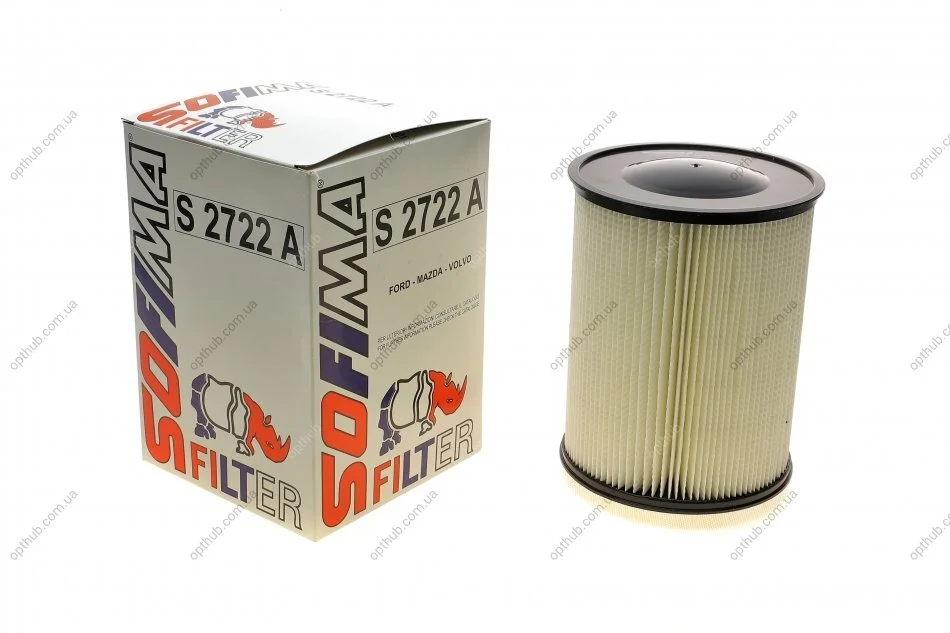 Фільтр повітряний Ford Connect 13-/C-MAX 10-/Focus 1.0-2.0 i/D 04-/Volvo C30/V50 1.6-2.0 06-12 UA63 SOFIMA S 2722 A (фото 1)