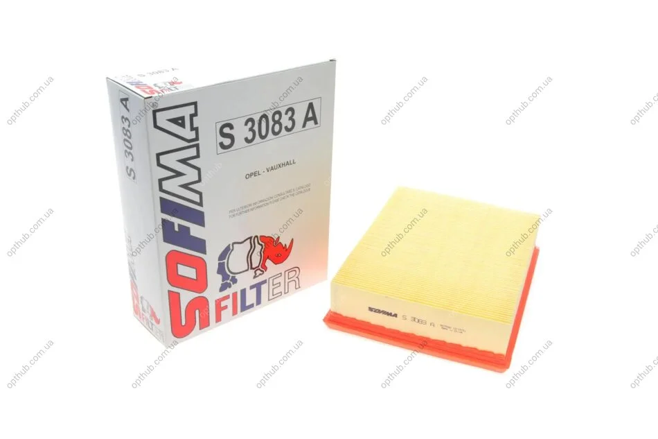 Фільтр повітряний Opel Vectra B 2.0DI/2.2DTI/2.2i 96-03 (opt-om) SOFIMA S 3083 A (фото 1)