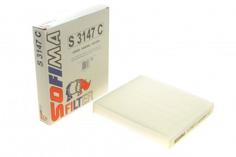 Фільтр салону Subaru Legacy V/Outback/ Toyota Auris/Avensis/Corolla/Camry/Prius/Lexus IS/LS/LX 0 UA63 SOFIMA S 3147 C