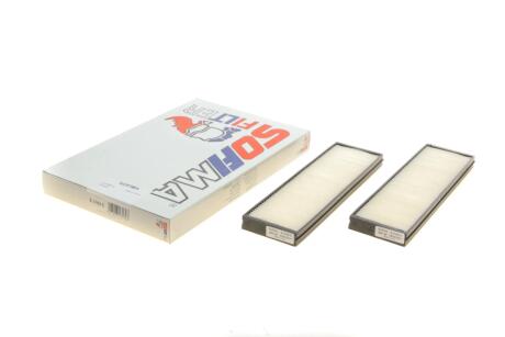 Фільтр салону Hyundai i20 08-15 (к-кт 2шт) UA63 SOFIMA S 3163 C