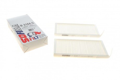 Фільтр салону Renault Kangoo 08-/ Master 10- (к-кт 2шт) UA63 SOFIMA S 3164 C