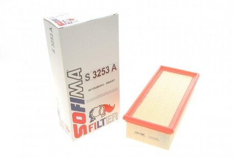 Фільтр повітряний Smart Forfour 1.1-1.5 i 04-06/Mitsubishi Colt 1.1-1.5 i 04-12 UA63 SOFIMA S 3253 A