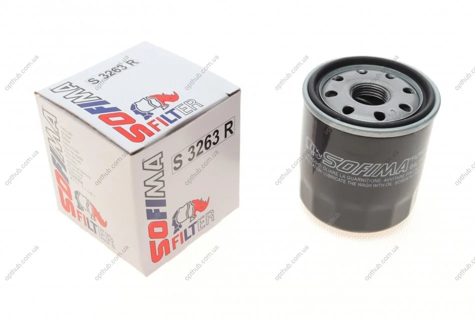 Фильтр масляный Toyota Avensis 2.0-2.4 00-08/ Celica 1.6-2.0 87-05 (opt-om) SOFIMA S 3263 R (фото 1)