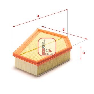 Фільтр повітряний Volvo C30/C70/S40/V40/V50 2.0/2.4D 06- UA63 SOFIMA S 3349 A