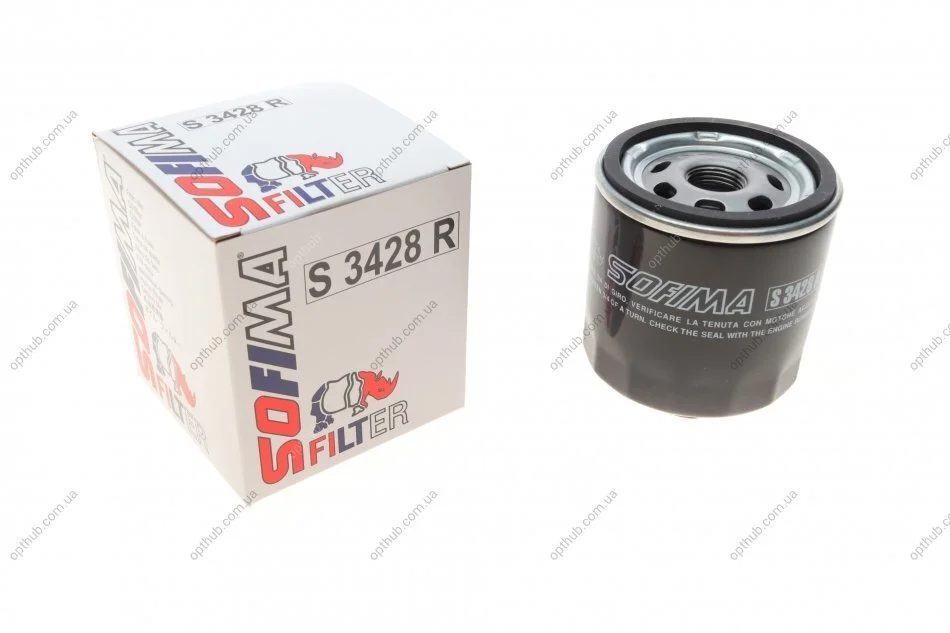 Фильтр масляный VW Caddy II 1.4/1.6i / Golf IV/V/Seat (h=95mm) UA63 SOFIMA S 3428 R (фото 1)