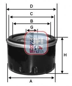 Фільтр масляний SOFIMA S 3575 R